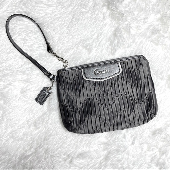 Coach Handbags - Authentic Coach pleated wristlet wallet